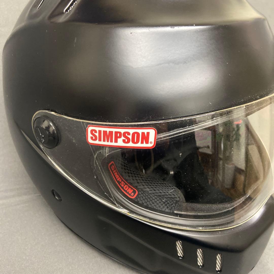 ☆SIMPSONフルフェイスヘルメット マットブラックsinpson RX12