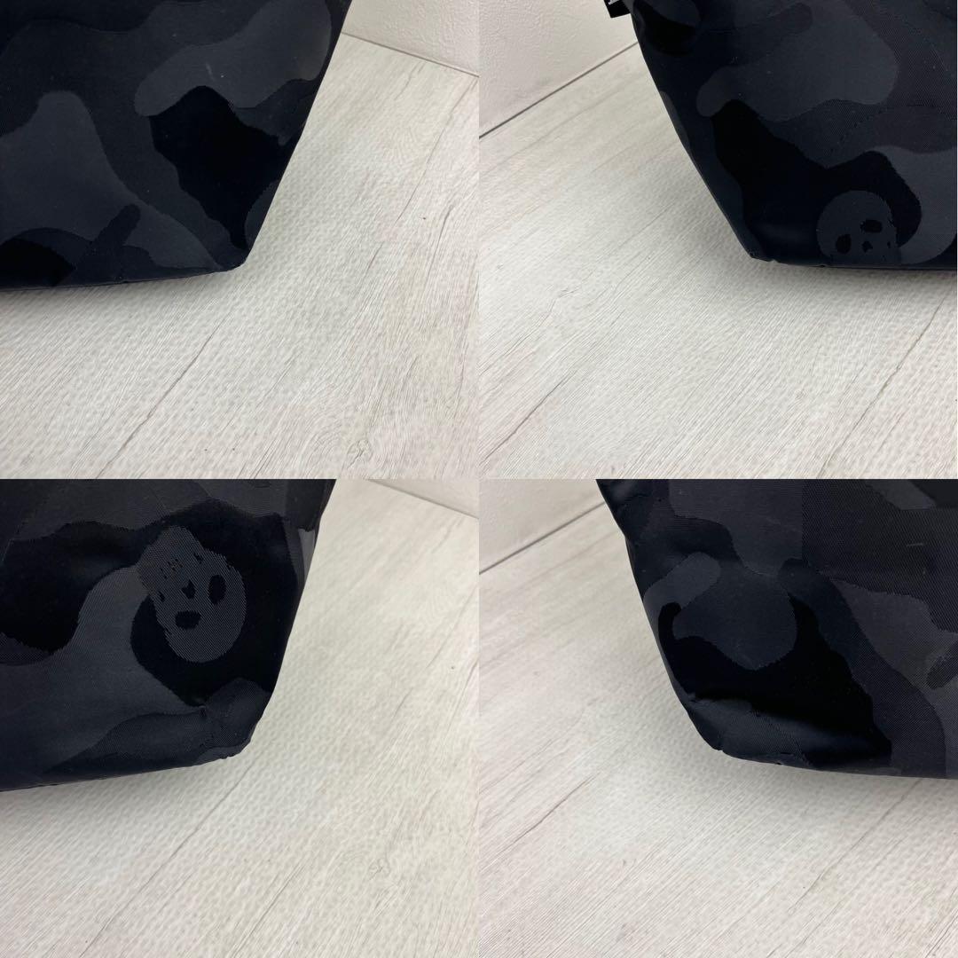 MARK&LONA マークアンドロナ ラウンドバッグ カートバッグ 迷彩ブラック