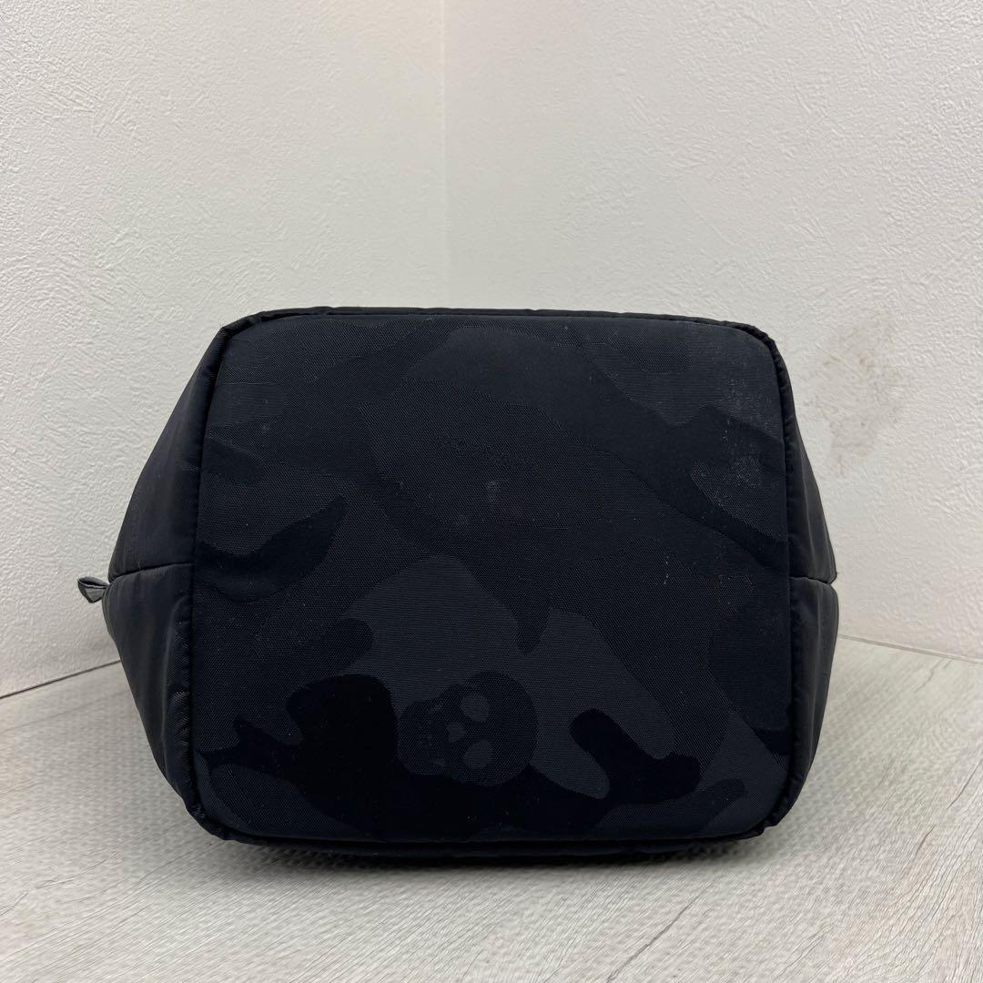 MARK&LONA マークアンドロナ ラウンドバッグ カートバッグ 迷彩ブラック