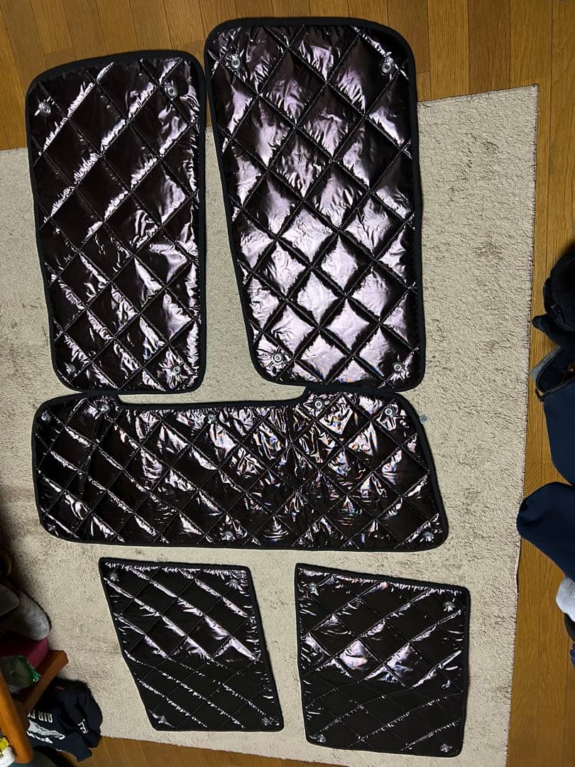 Aizu カーフィルムセット グレー ブラック ランクル80用リア5枚セット