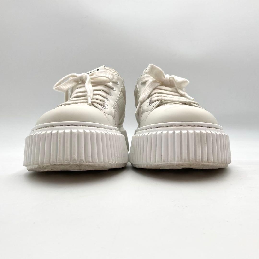 ♡MM♡✨ ミュウミュウ 厚底 スニーカー 靴 メッシュ 白 36.5
