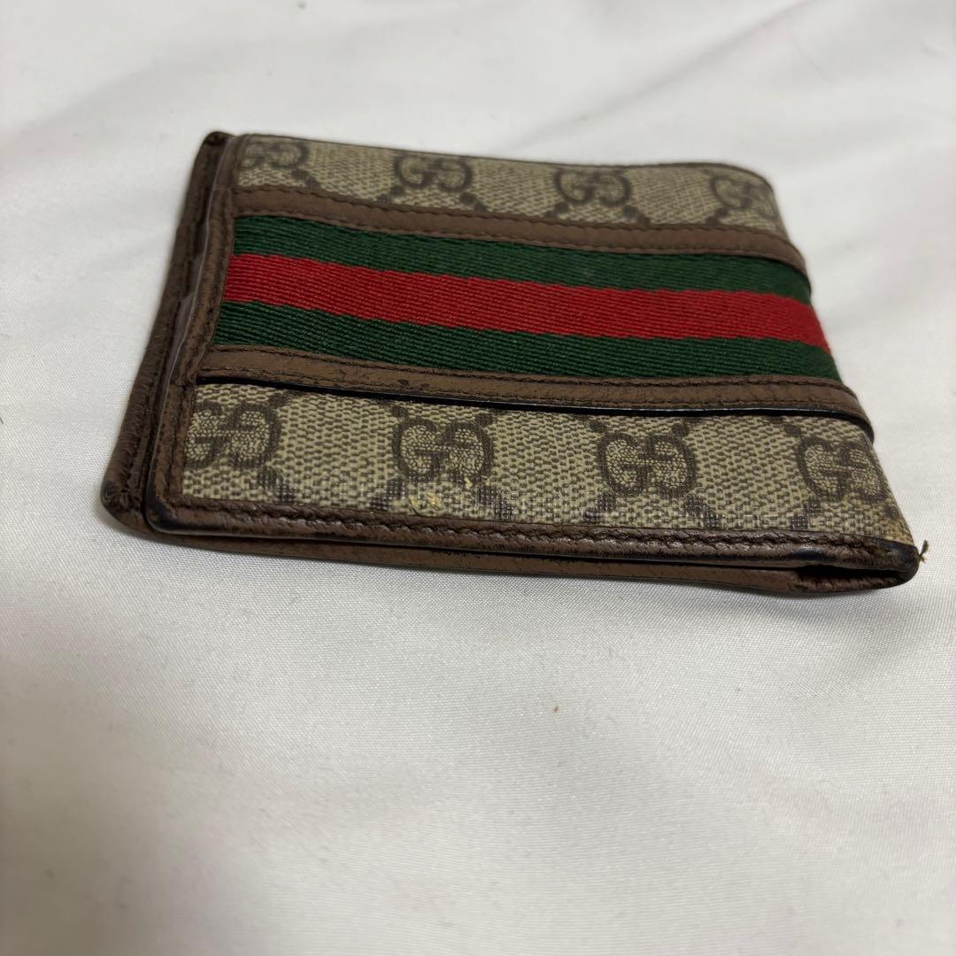 グッチ オフィディア GGスプリーム 597609 メンズ 二つ折り財布 中古
