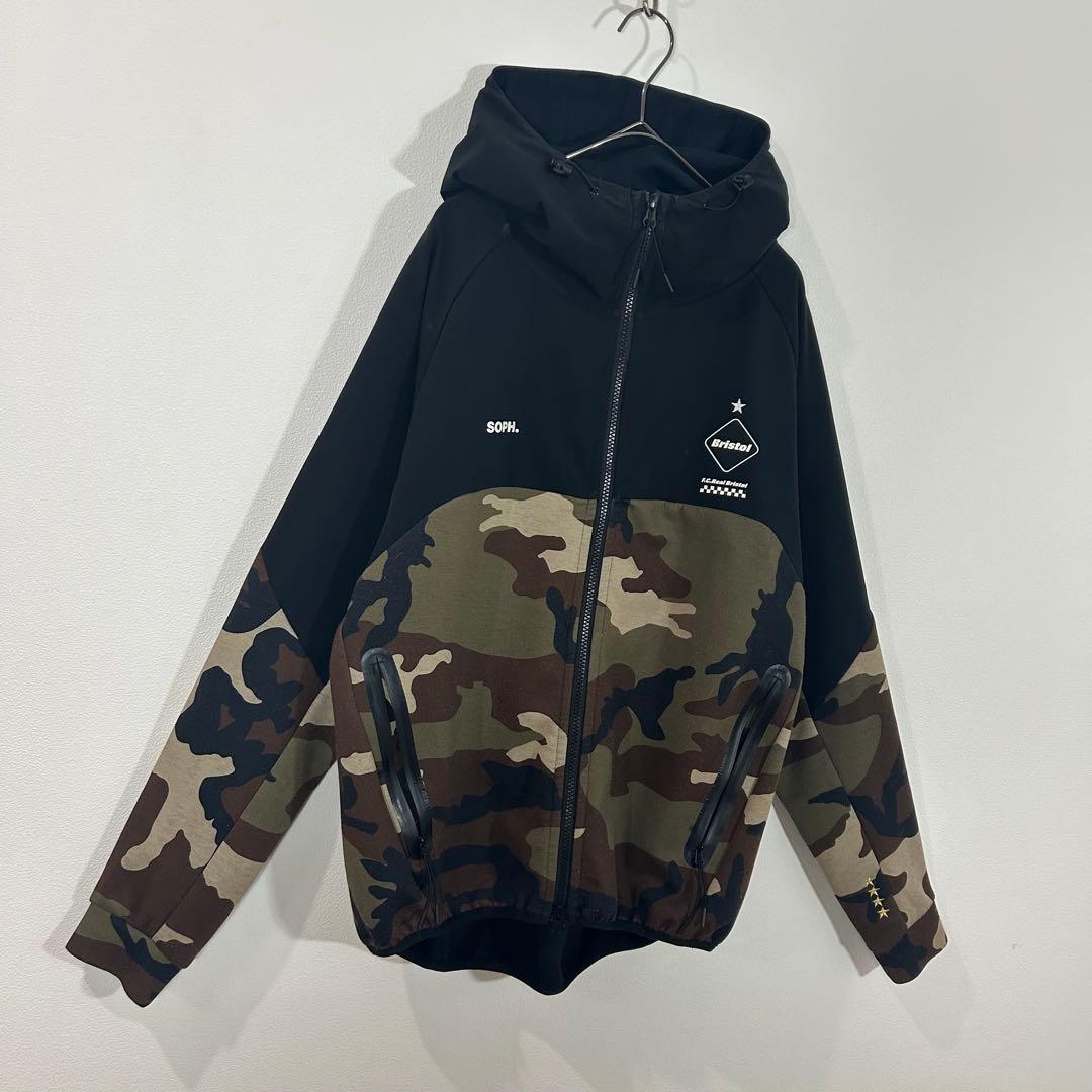 F.C.R.B. エフシーレアルブリストル カモフラ切替 フーデッドジャケット