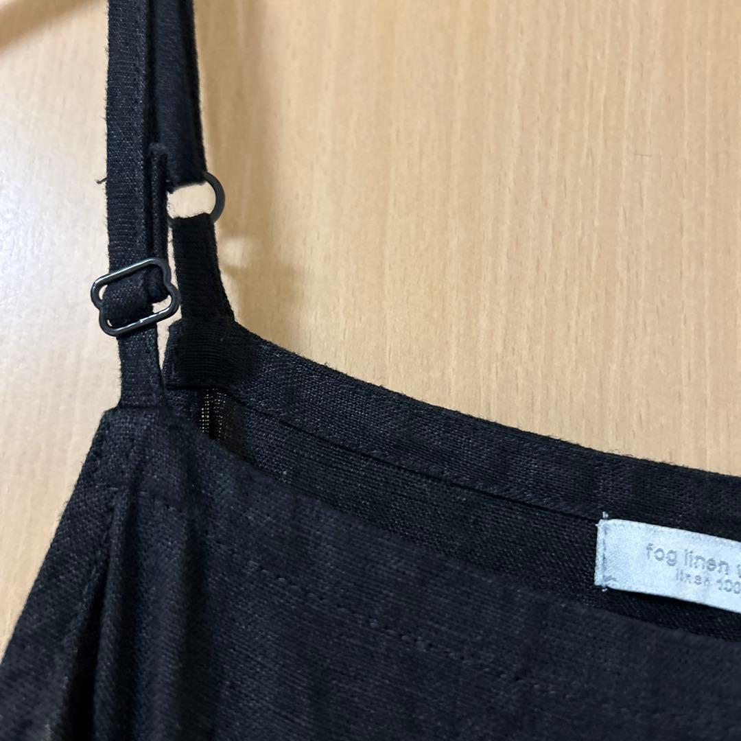 fog linen work マリ サロペット ブラック 2025 夏　美品