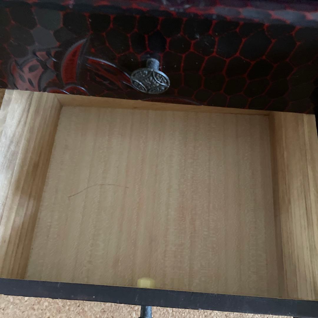 アンティーク　鎌倉彫　姿見　鏡台　一面鏡　ドレッサー　化粧台　昭和レトロ