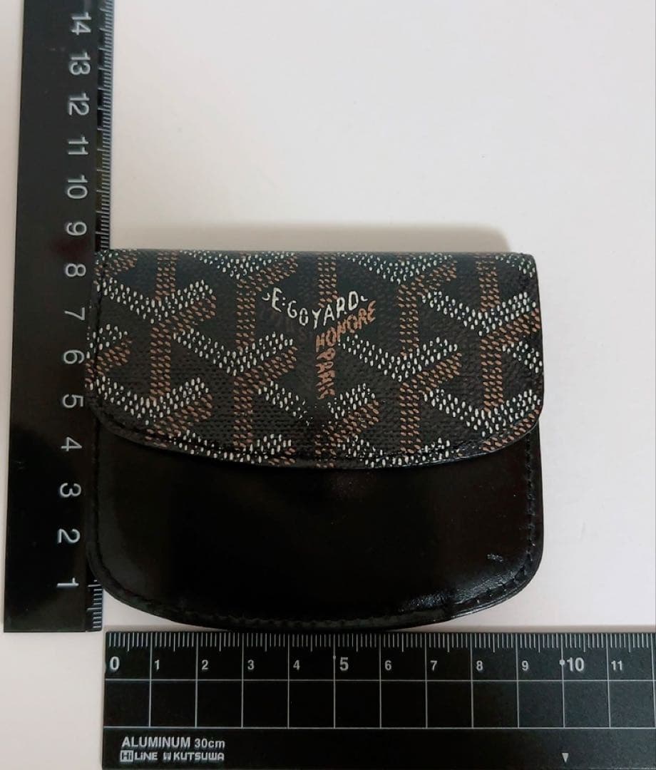ゴヤール　GOYARD ヘリンボーン　レザー　ケース　ご銭入れ