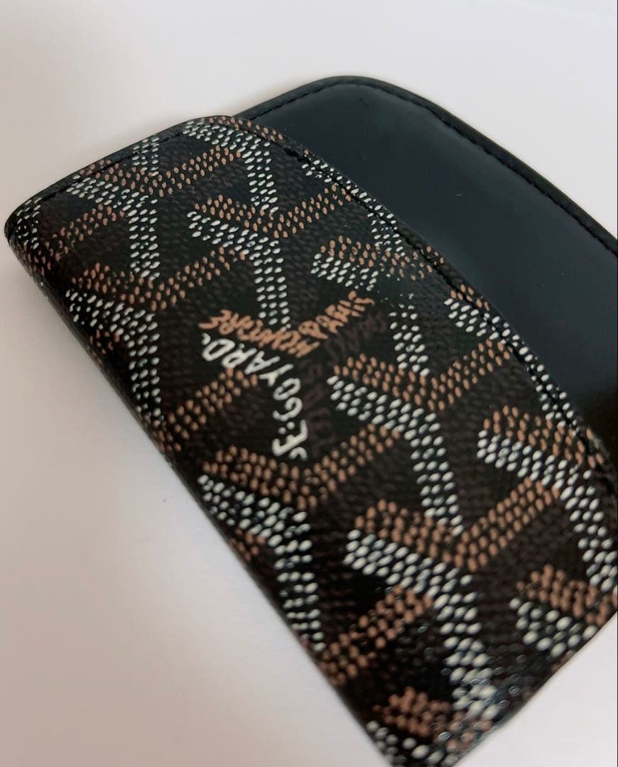 ゴヤール　GOYARD ヘリンボーン　レザー　ケース　ご銭入れ