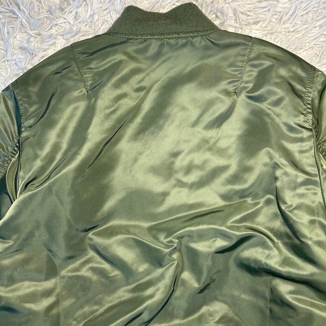 90s alpha industries ma-1 フライトジャケット　グリーン