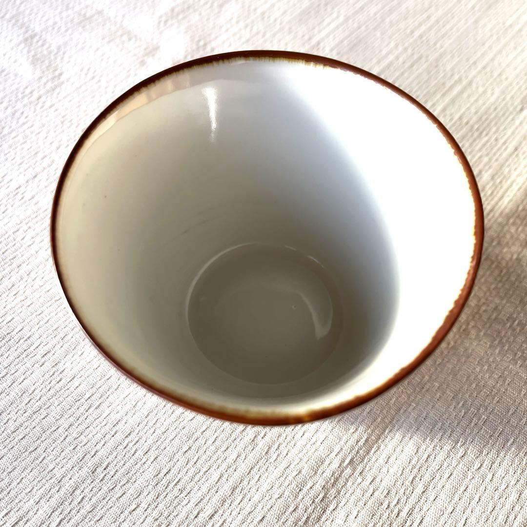 益子焼 大塚温子 パンジー柄 蕎麦猪口 3セット
