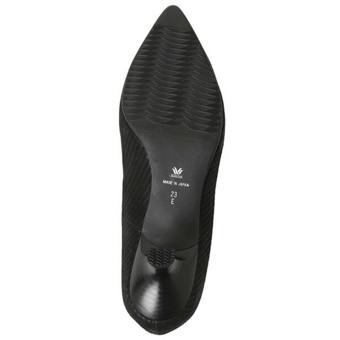 未使用品❣️wacoal ワコール サクセスウォーク ブラック ストライプパンプス
