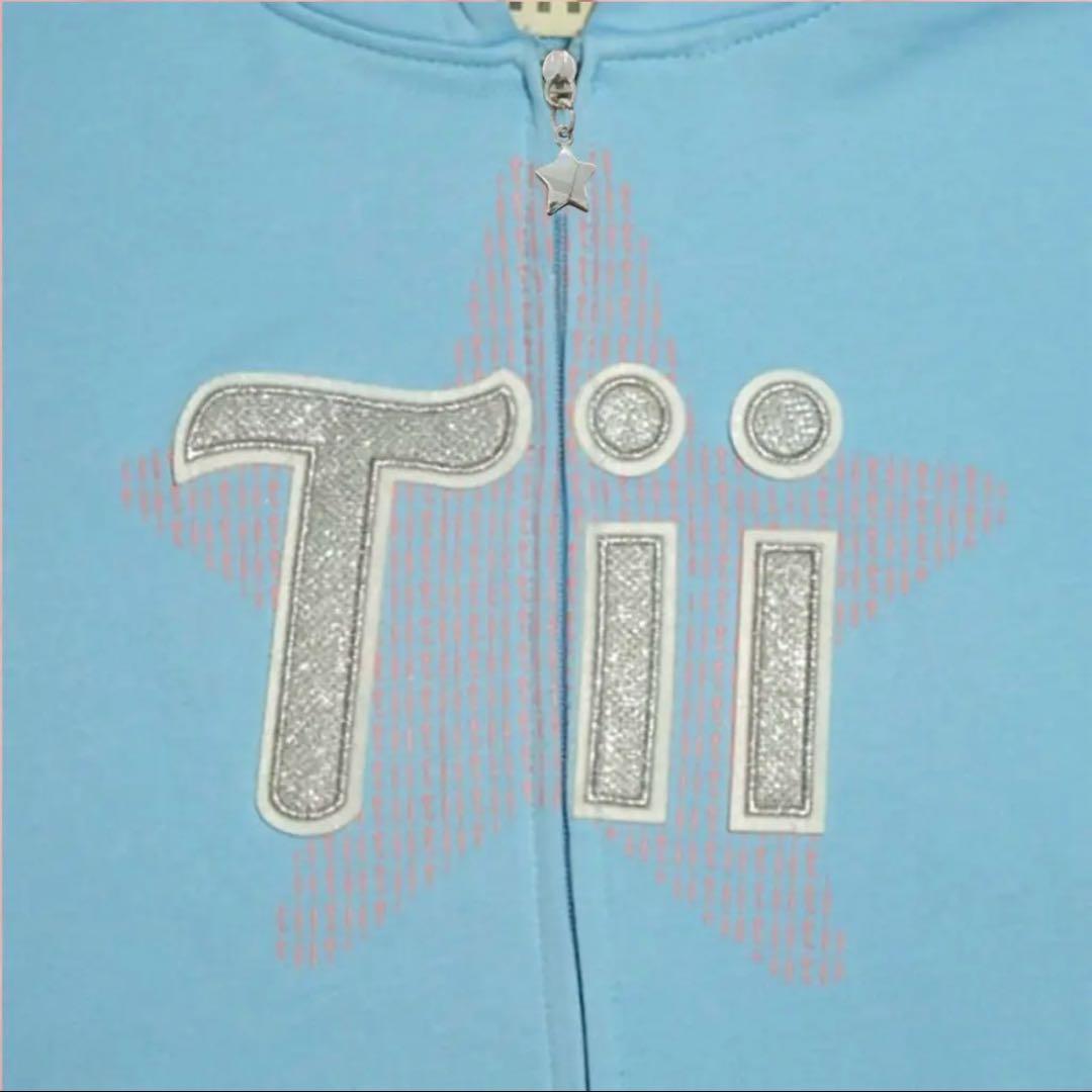 Tii ジップパーカー M 水色 激レア