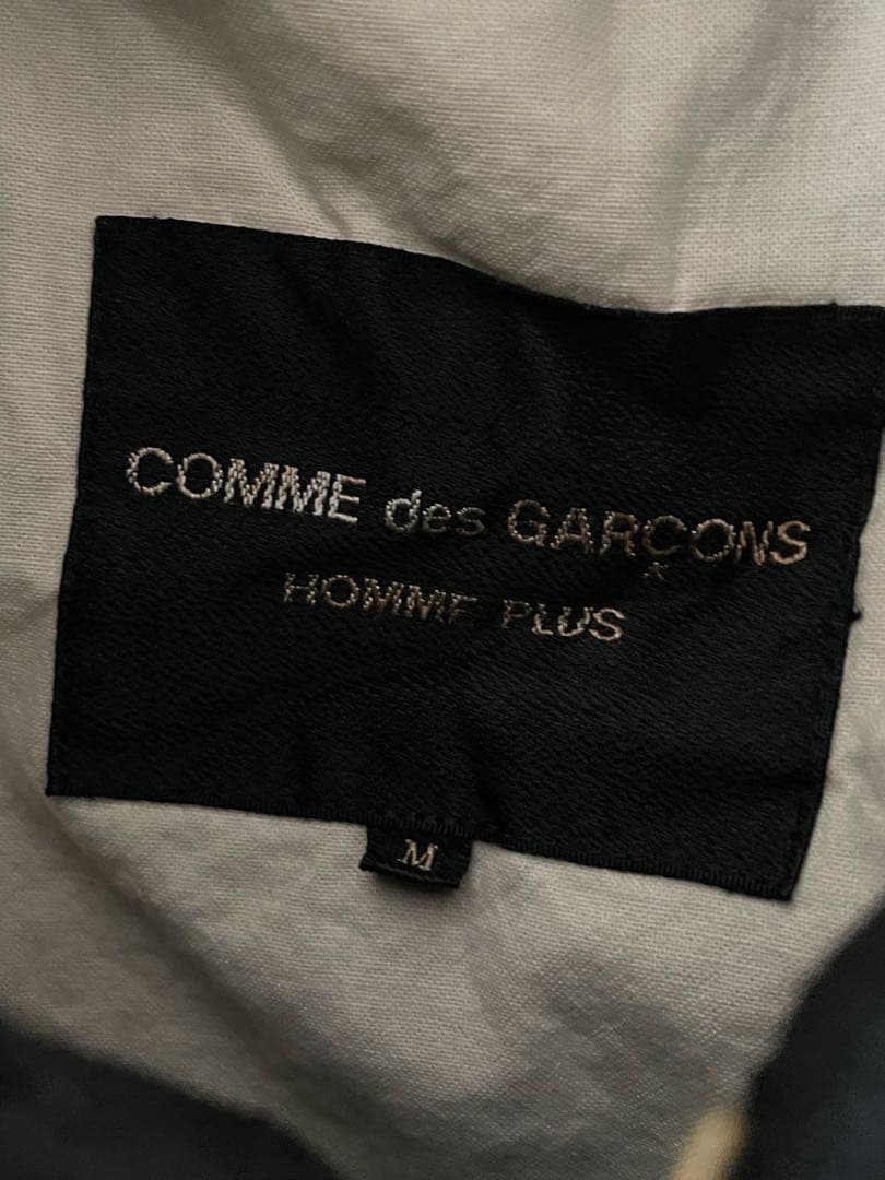 COMME des GARCONS HOMME PLUS 縮絨トレンチコート　黒