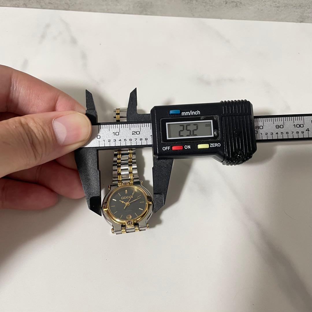 稼動品　GUCCI グッチ　9000L インターロッキング　コンビ　腕時計