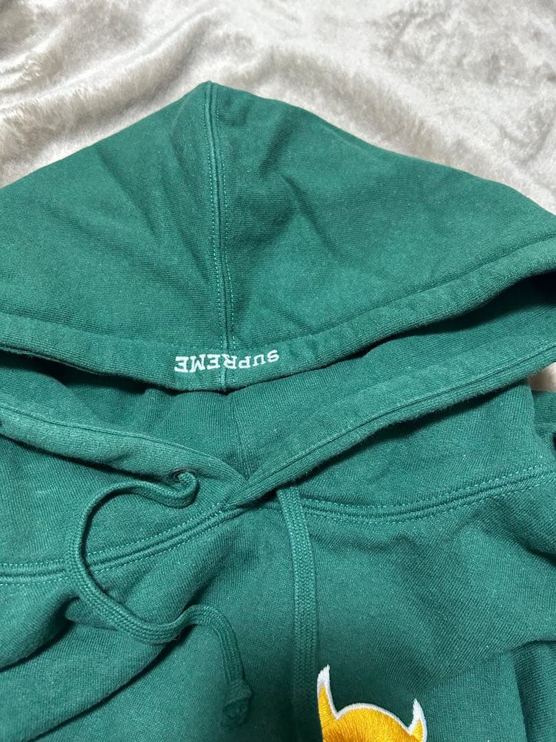 Supreme Sロゴ パーカー フーディ グリーン 刺繍 正規品 人気