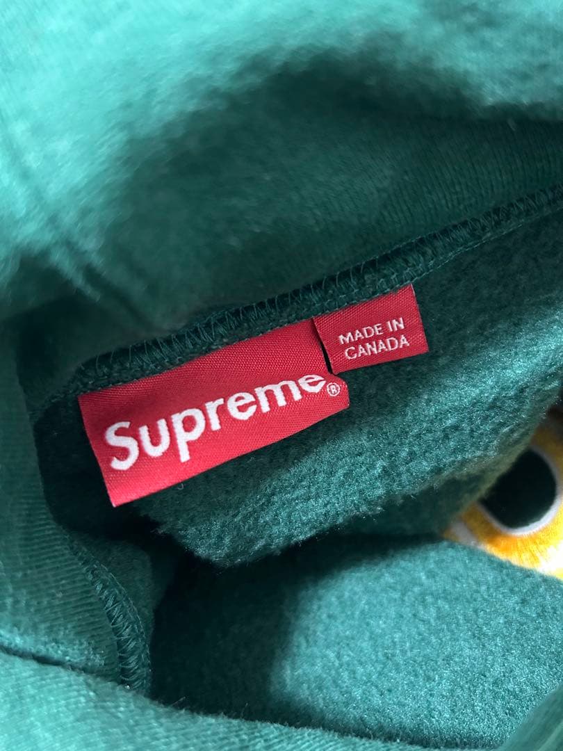 Supreme Sロゴ パーカー フーディ グリーン 刺繍 正規品 人気