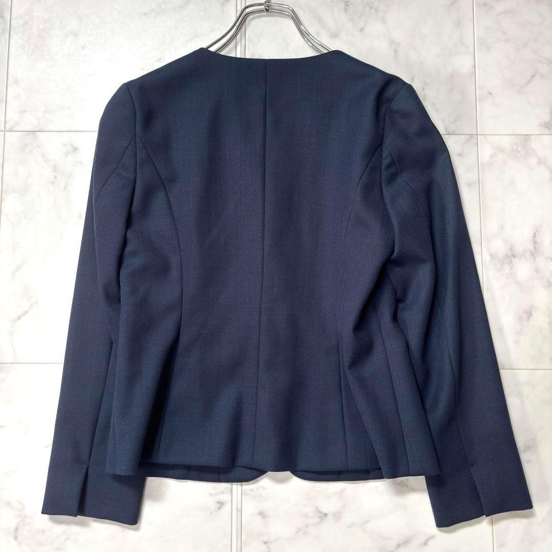 極美品✨ニューヨーカー セットアップ パンツスーツ シルク ストレッチ 7/9