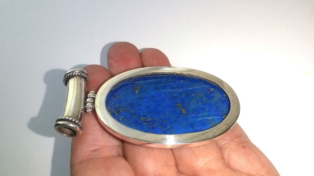 ラピスラズリシルバーペンダント