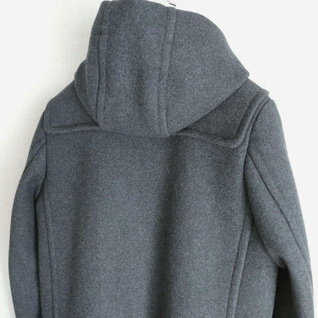 極美品■Drawer ドゥロワー ダッフルコート グレー ウール100% 日本製