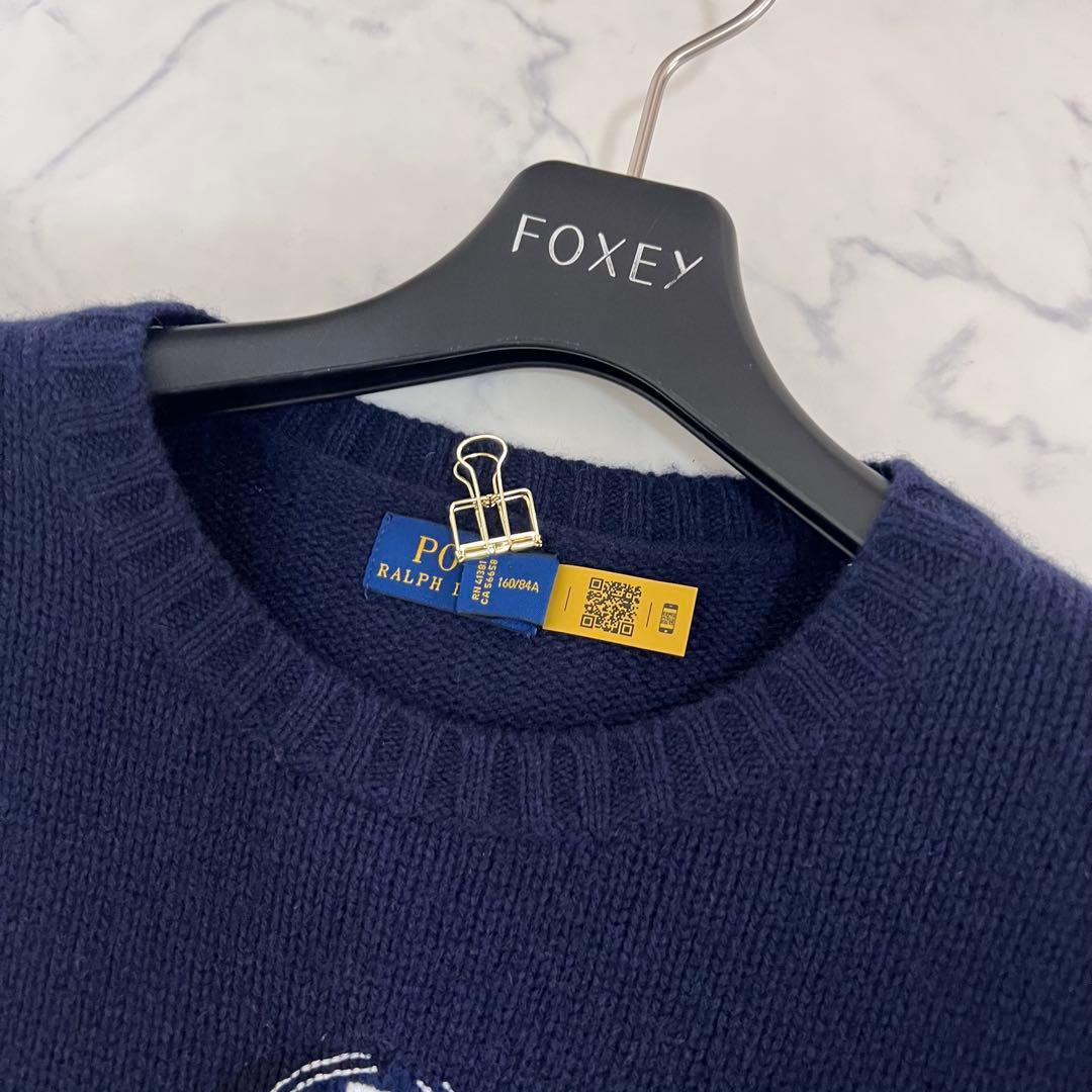 ポロラルフローレン ポロ ベア カシミヤ キャメル ニット セーター S