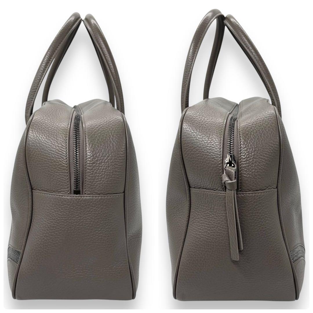 極美品■ファビアナフィリッピ 2way ボストンバッグ ショルダー付 ロゴ型押し