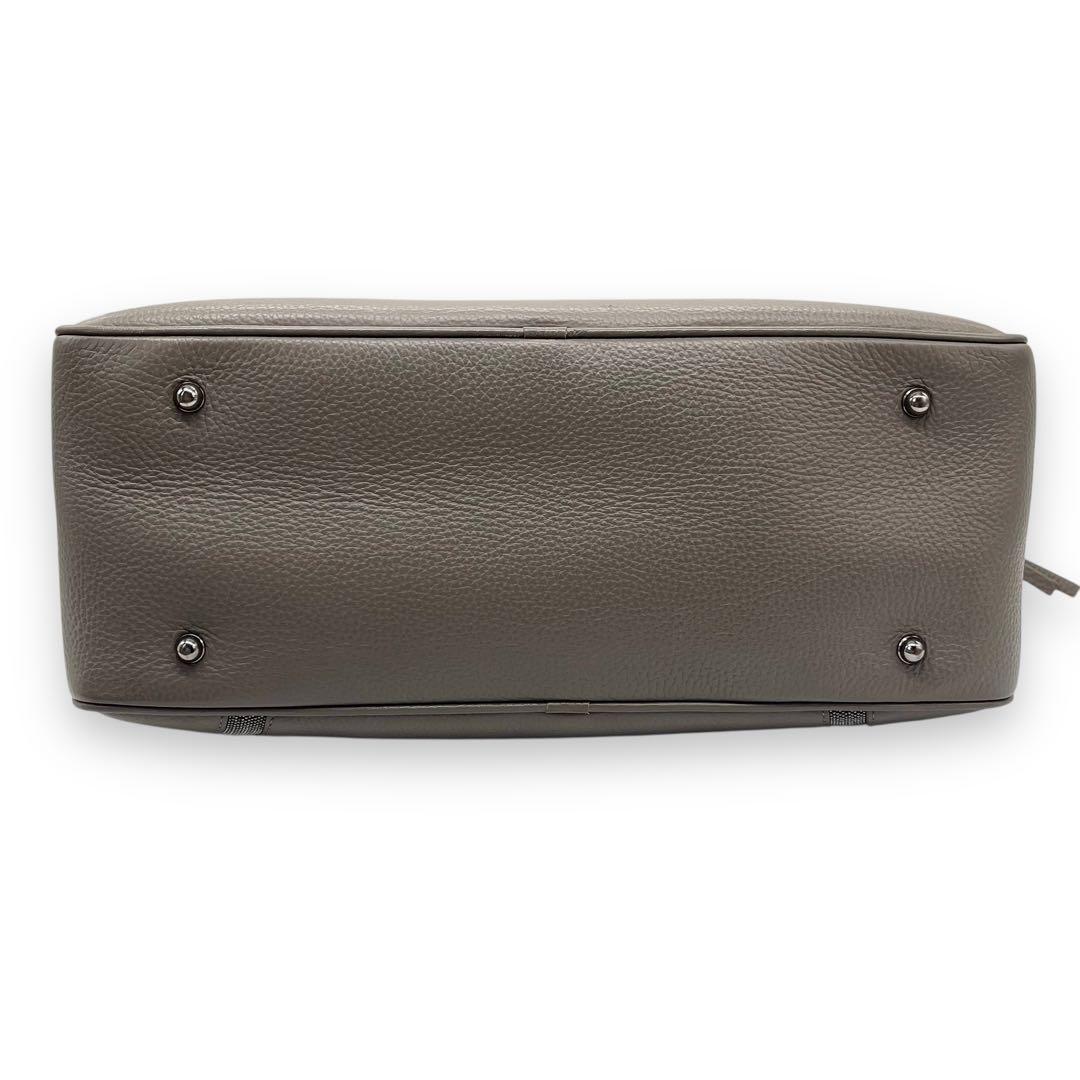 極美品■ファビアナフィリッピ 2way ボストンバッグ ショルダー付 ロゴ型押し
