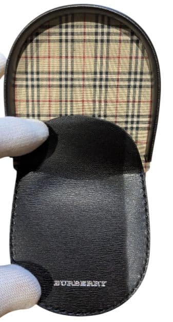 【新品未使用】BURBERRY バーバリー ケース レザー内側ノバチェック