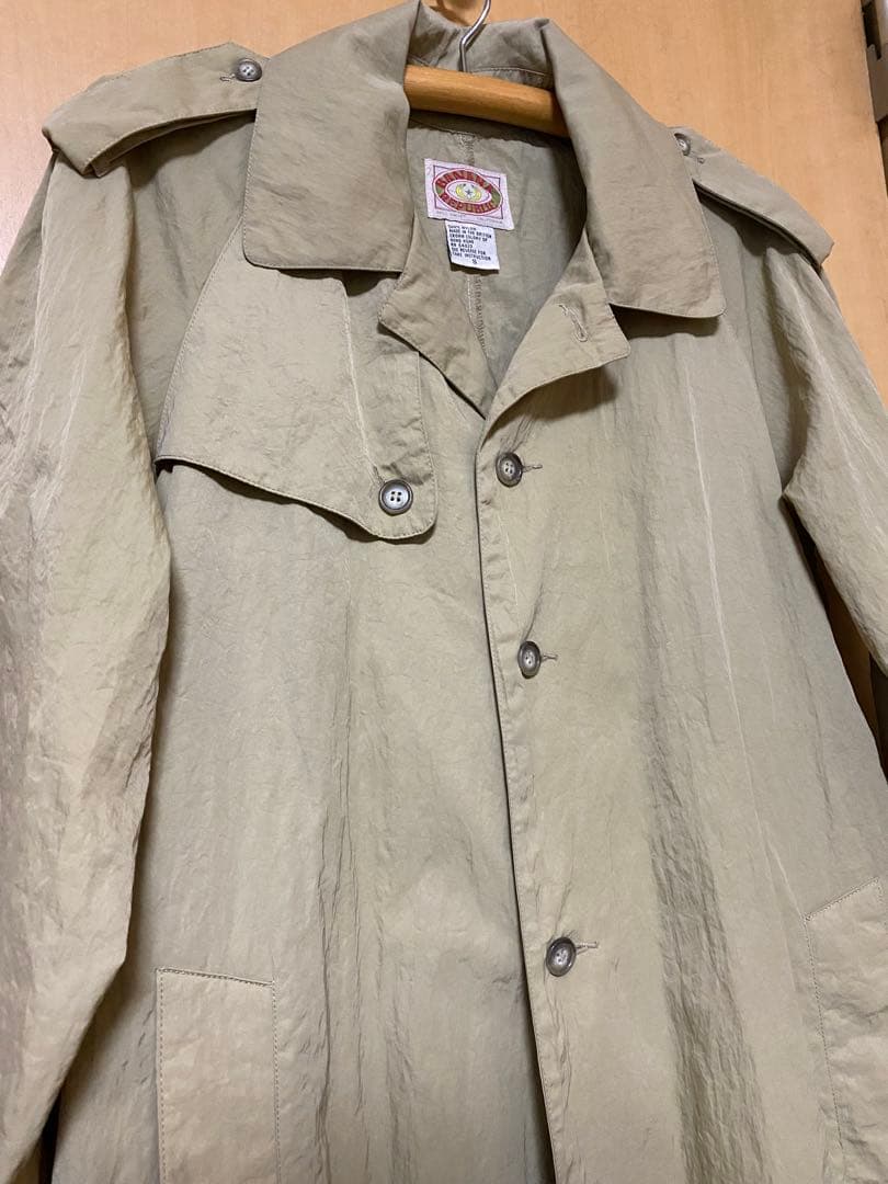 名作 80s Banana Republic ナイロン トレンチコート S 美品