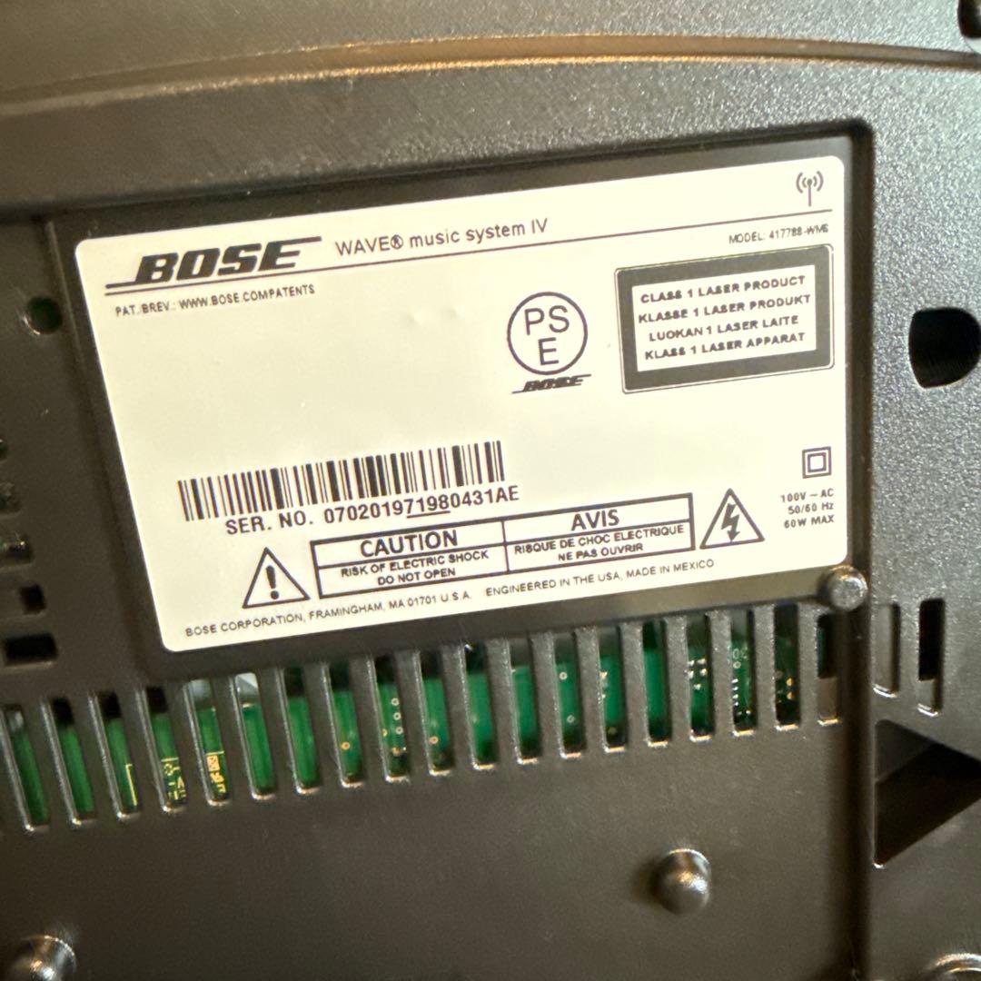 BOSE WAVES music system IV ブラック