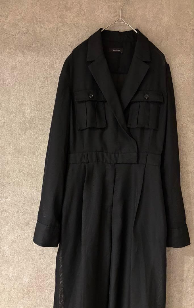 anuans アニュアンス　サファリシアーオールインワン 　ブラック　М　美品
