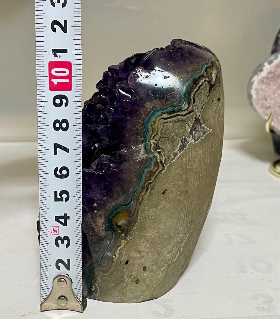 高品質アメジストドーム クリスタル 紫水晶 浄化 パワーストーン 濃いパープル