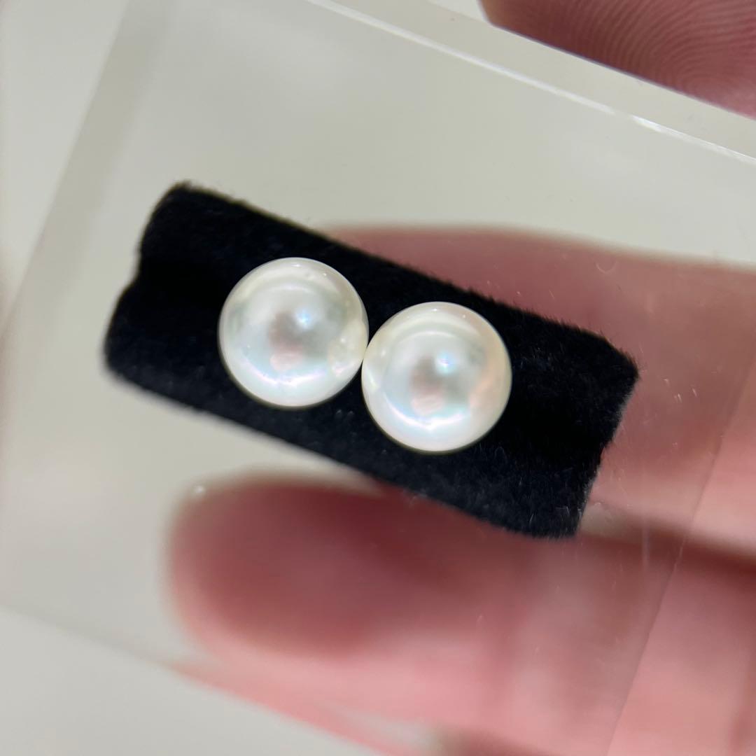 【新品】AKOYA パール ピアス 8-8.5mm K18