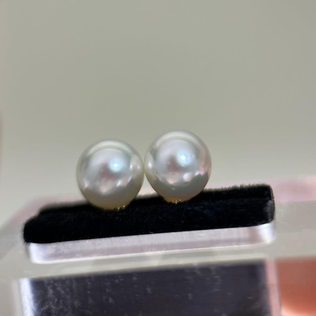【新品】AKOYA パール ピアス 8-8.5mm K18