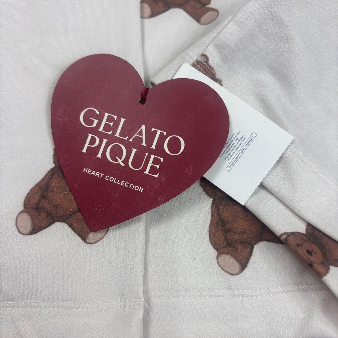 新品タグ付 gelatopique ジェラートピケ ハートベア柄 上下 セット