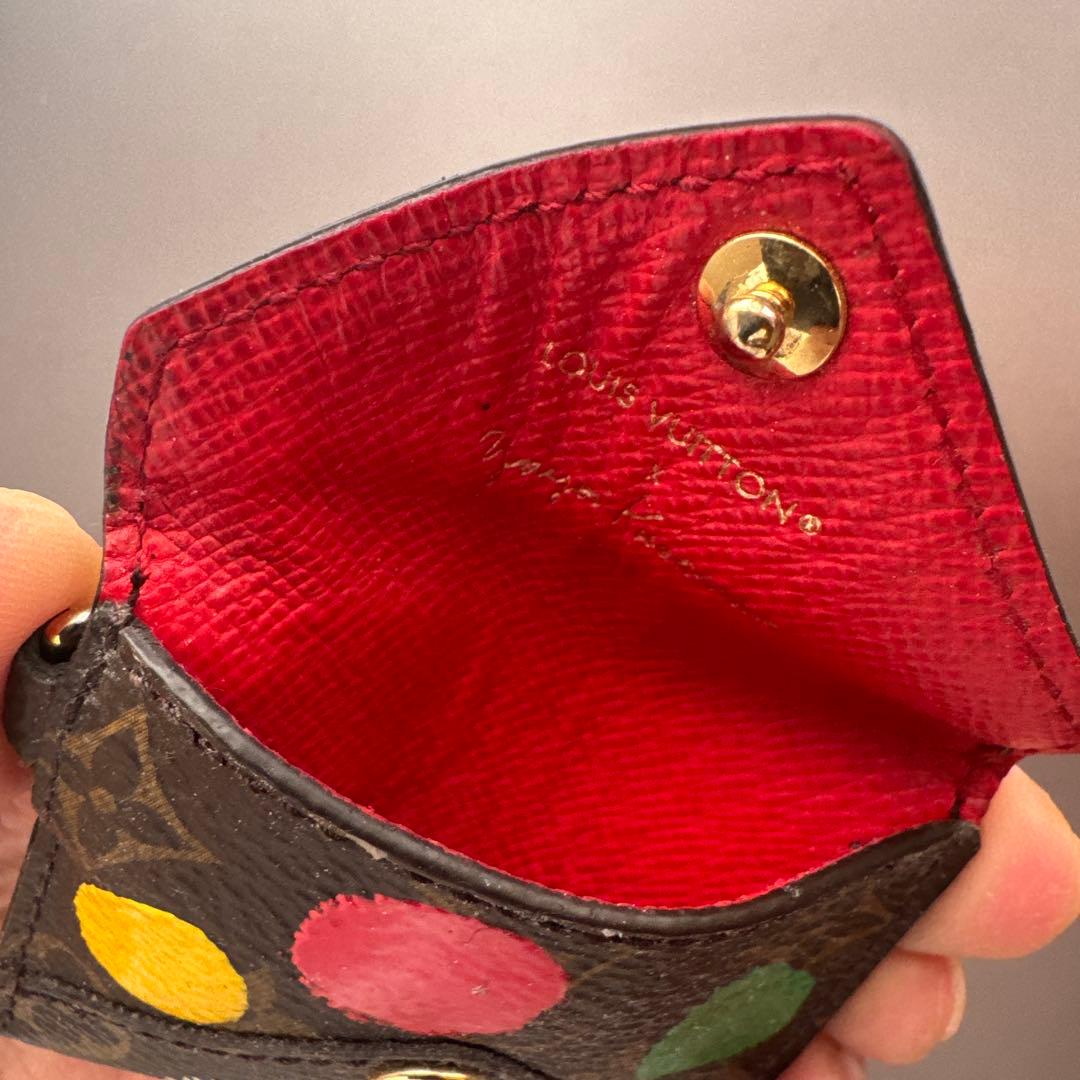 Louis Vuitton 草間彌生 ドット柄 ケース付きキーリング