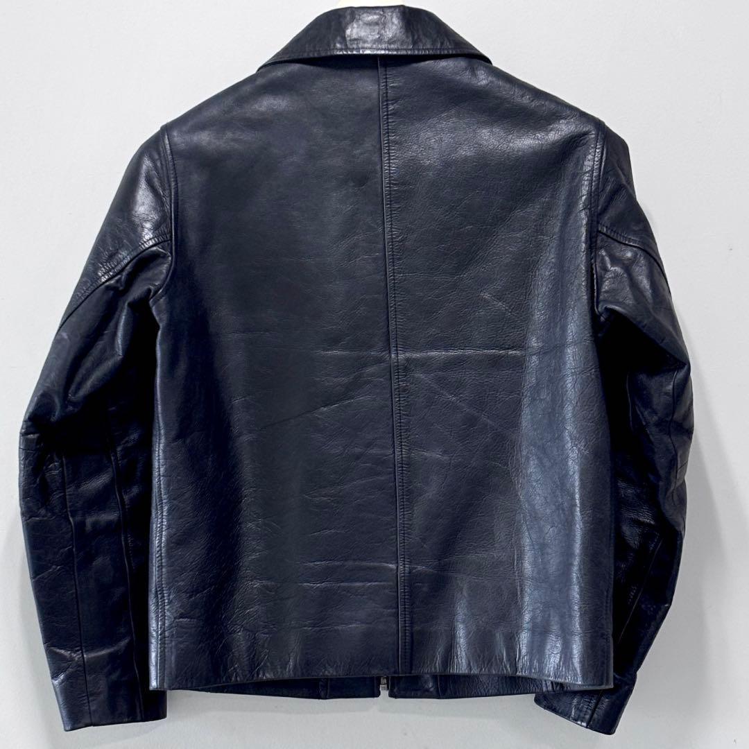 希少y2k OLD GAP レザージャケット フルクローズジップ メンズS相当