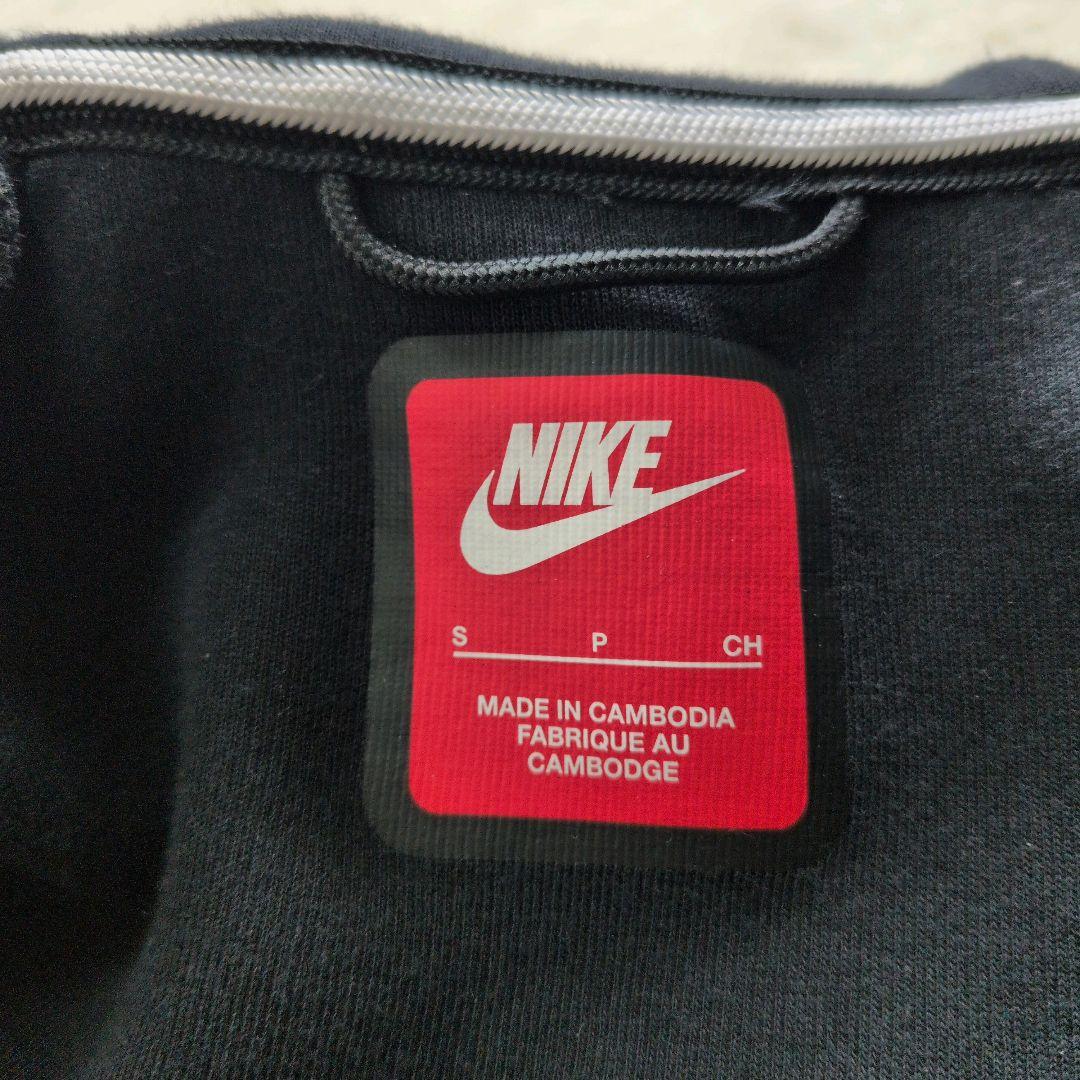【希少】NIKE ナイキ テックフリース パーカー 赤タグ S 黒