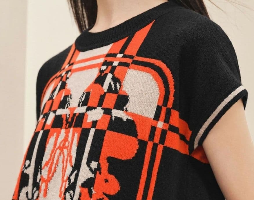 HERMES・エルメス◆半袖ニット