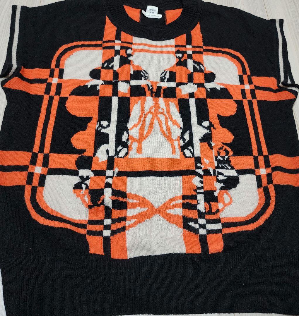 HERMES・エルメス◆半袖ニット