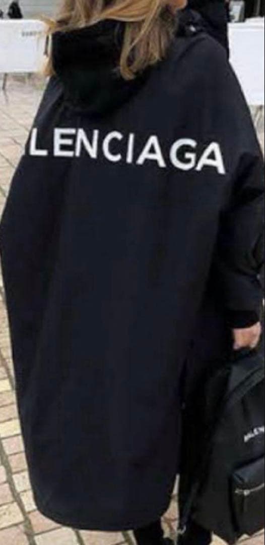 【新品未使用】BALENCIAGA バレンシアガ オペラコート黒36(XL相当