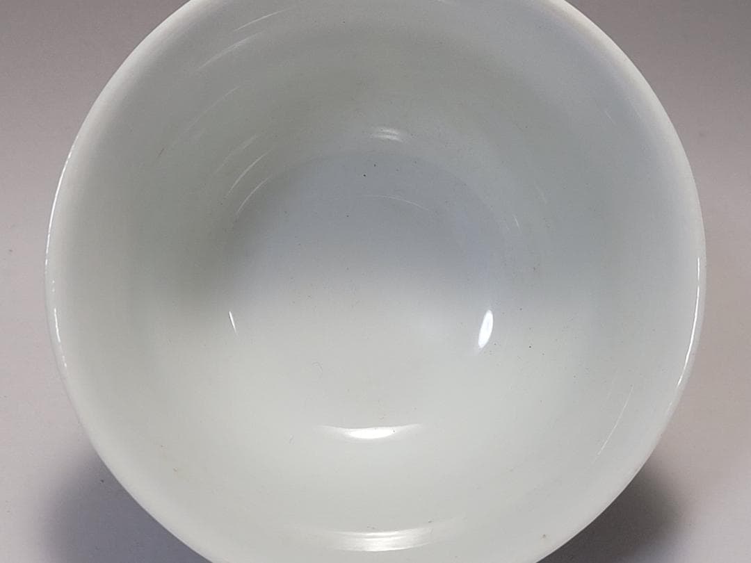 染付色絵 吉祥紋 蓋茶杯 「大清光緒年製」銘 明清時代 幅約9cm