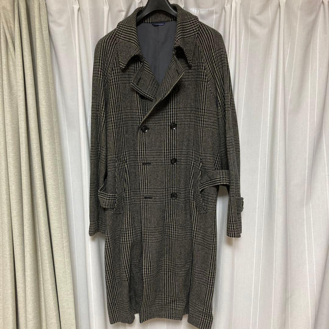 【鷹丸様用】junhashimotoチェック柄 ダブルブレストコート　サイズ4