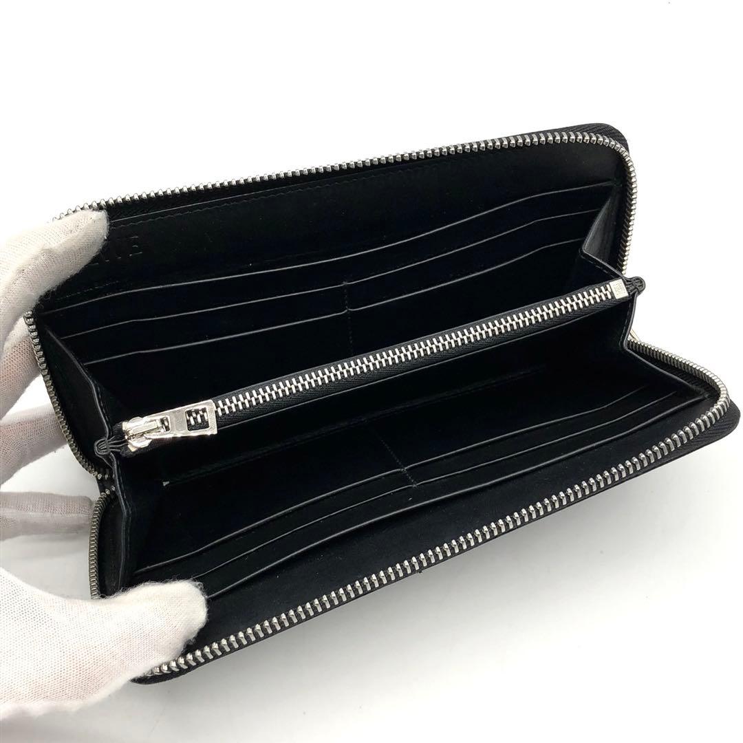 ✨美品✨LOEWE ロエベ 長財布 アナグラム ラウンドジップ レザー ブラック