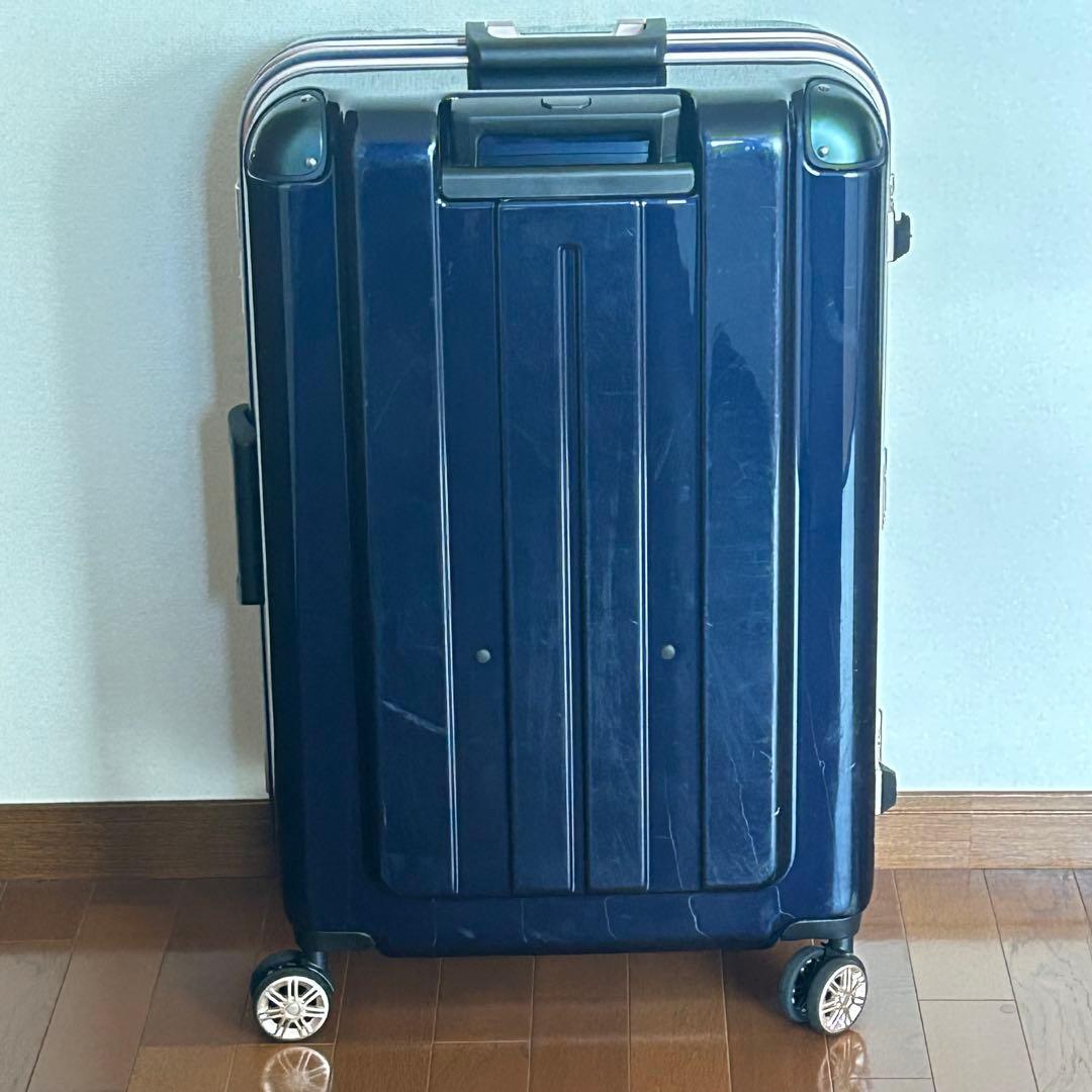 ネイビー ハードケース キャリーカート