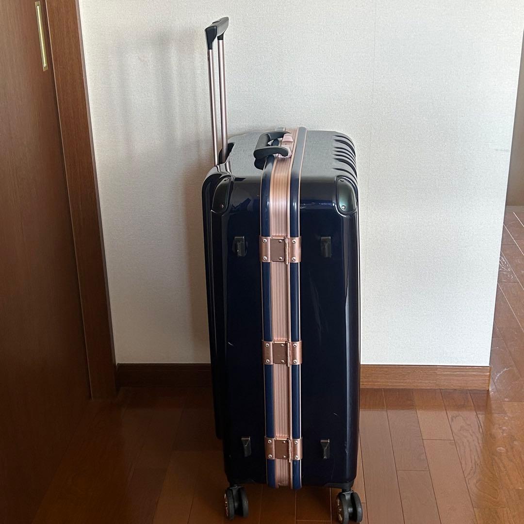 ネイビー ハードケース キャリーカート
