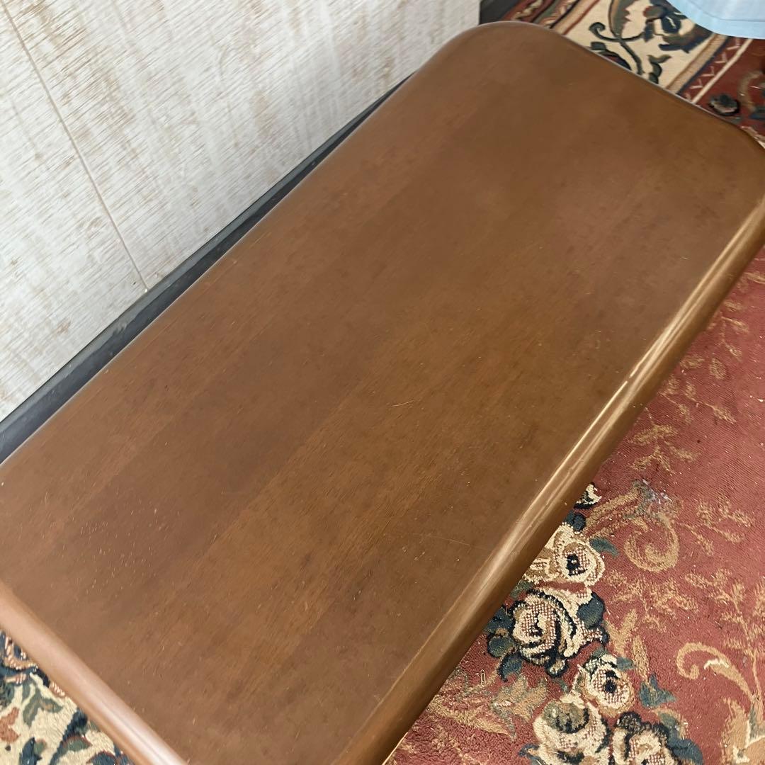冨士ファニチア 天然木 センターテーブル ローテーブル 座卓 4人 ビンテージ