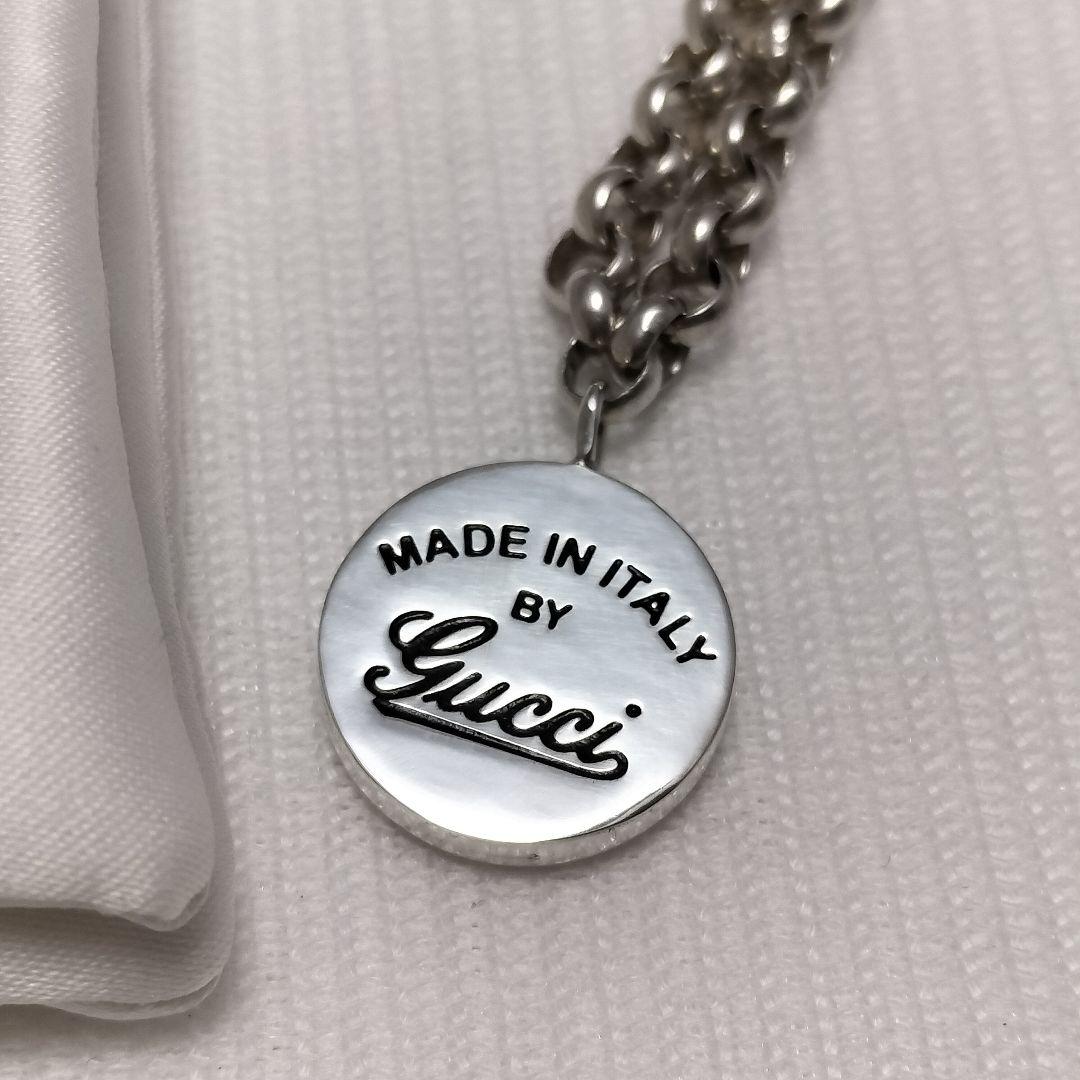 GUCCI グッチ クラシック ロゴ  ネックレス シルバー