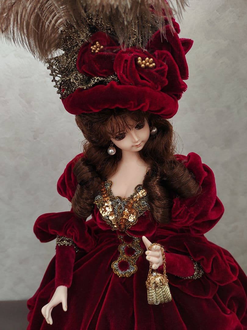 【 超美品】アンティーク フランス人形　 ヴィンテージ　専用クリアケース付き