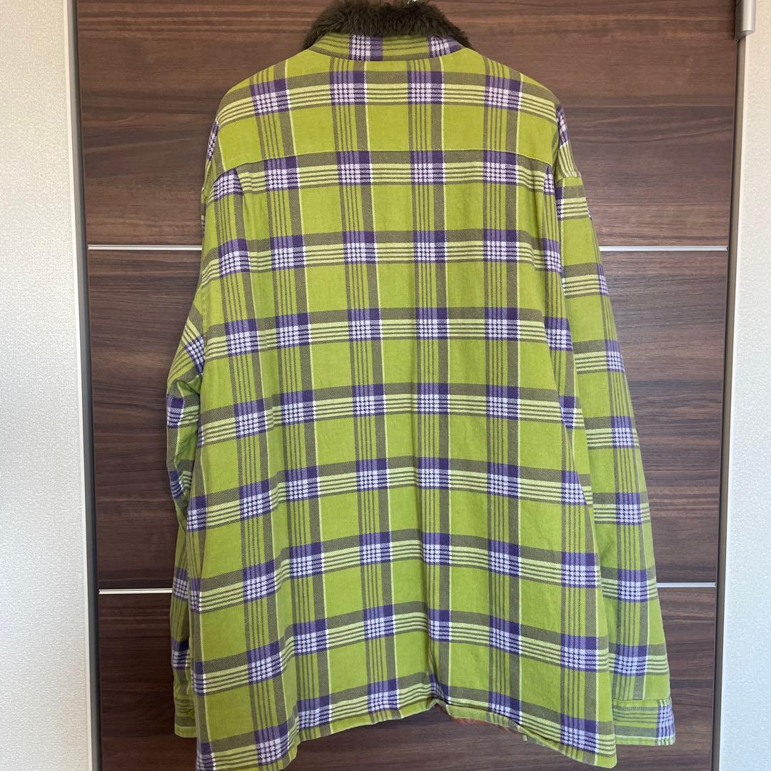 トップス Supreme Faux Fur Collar FIannel Shirt