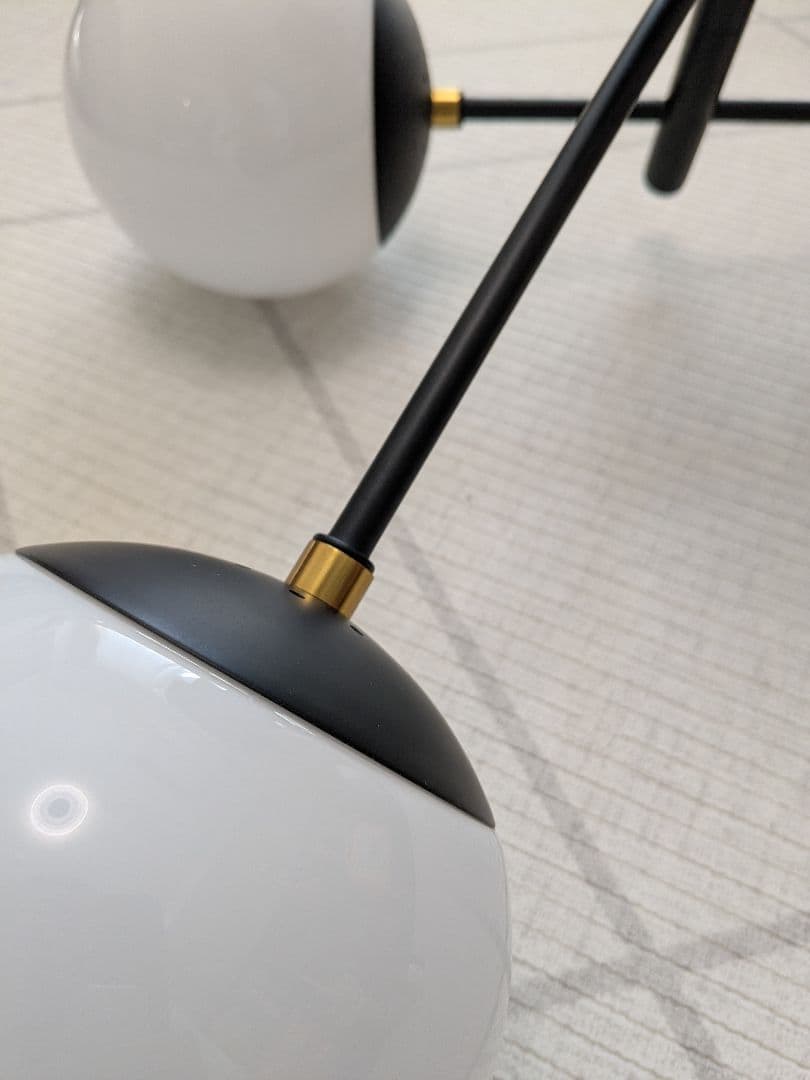 4灯シーリングライト Lunette ブラック