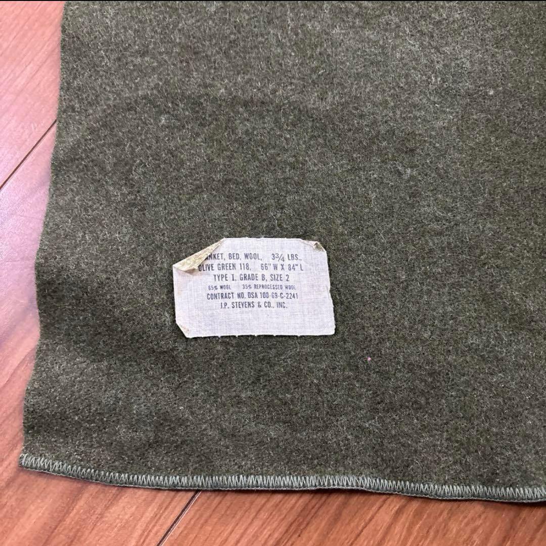 60s デッドストック　米軍実物　ウールブランケット　WOOL BLANKET